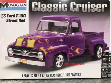 Classic Cruiser 55´Ford F100 Street Rod  Car  1:24  Monogram 880